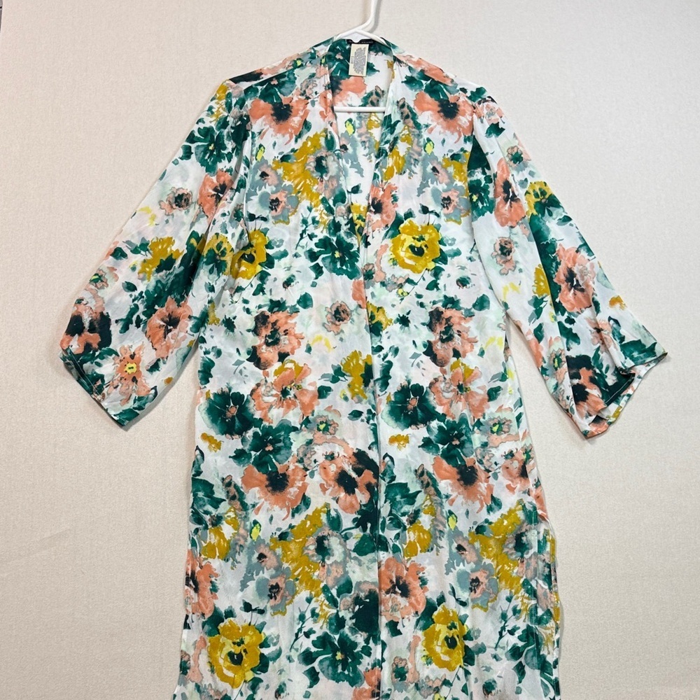 Lucky Brand Multicolor Floral Kimono